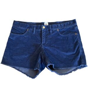 GAP Women's Deep Blue Corduroy Shorts Size 10